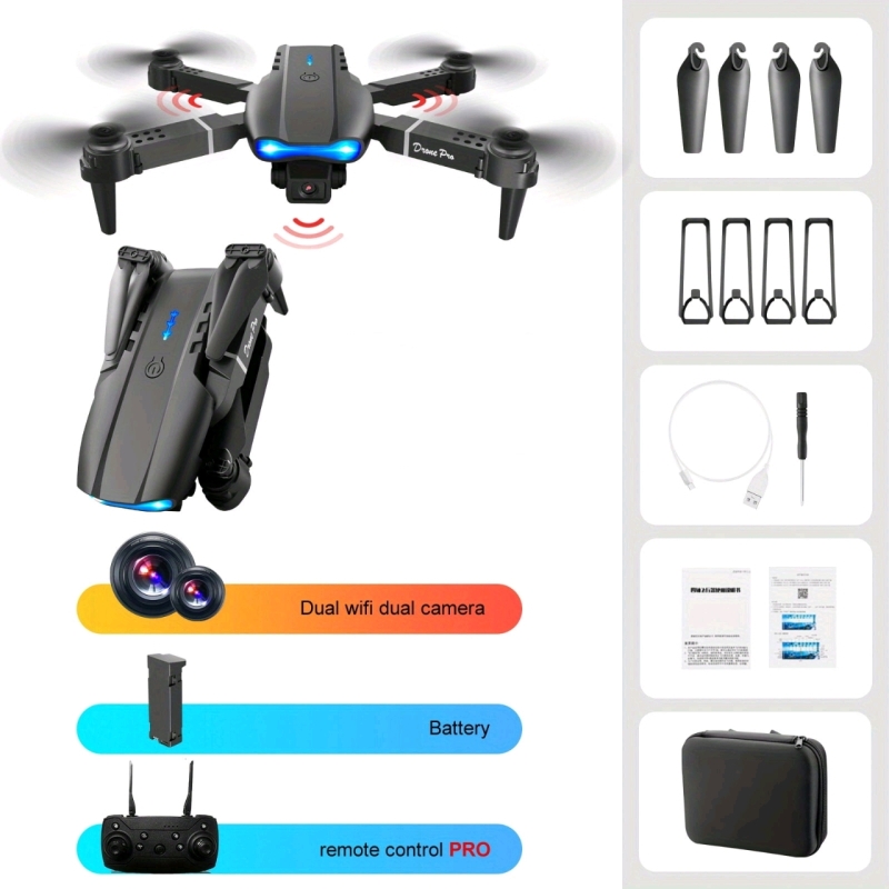 New: E99 Pro Drone - HD Camera - Wifi FPV - Foldable Quadrocopter