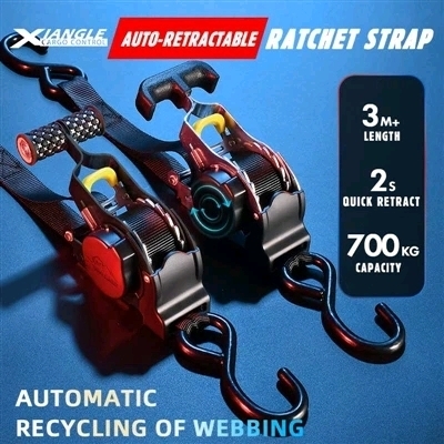 New: Xiangle Ratchet Strap - Black