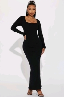 New Woman's Medium Claire Ribbed Maxi Dress.