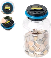 New Coin Tracking Piggy Bank. 8" Tall