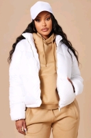 New Size Small Don't Rain on My Puffer Jacket - - White
