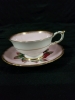 Double warrant signed PARAGON CABBAGE ROSE cup & saucer - 2