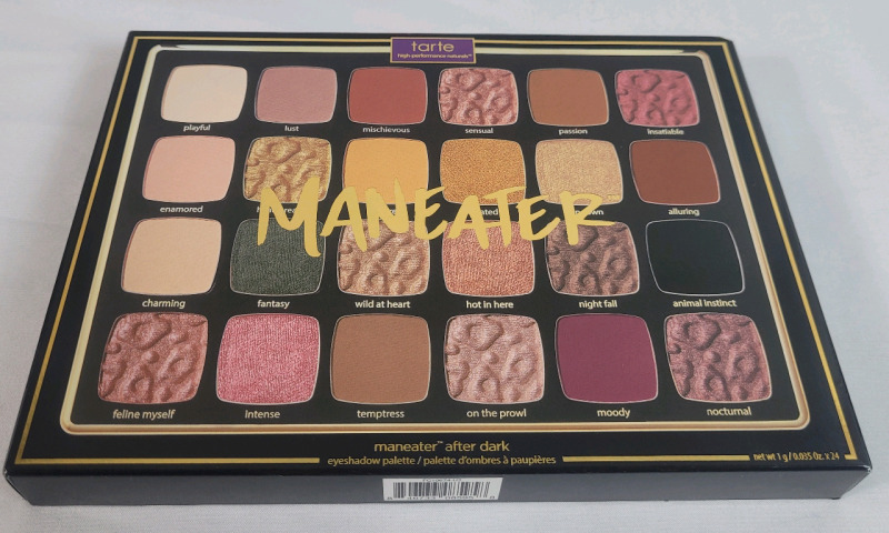 New - Tarte Maneater After Dark Eyeshadow Palette , 24 Colors . Retail $100