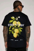 New Men's Size Small Fresh As Lemons Short Sleeve Tee by Nova Men - Black