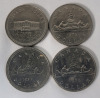 1968 - 1978 Canadian One Dollar Coins . 1968 , 1970 , 1971 , 1972 , 1973 , 1976 , 1977 & 1978 . Eight (8) Coins - 3