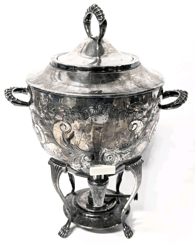 Vintage Silver Plated Samovar / Coffee / Drink Cask | 13.5" Tall