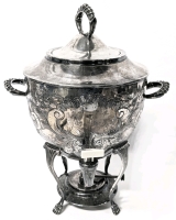 Vintage Silver Plated Samovar / Coffee / Drink Cask | 13.5" Tall
