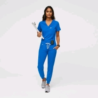 New Size 2XL FIGS Women's Zamora 2.0 Jogger Scrub Pants Retails for $68 Royal Blue