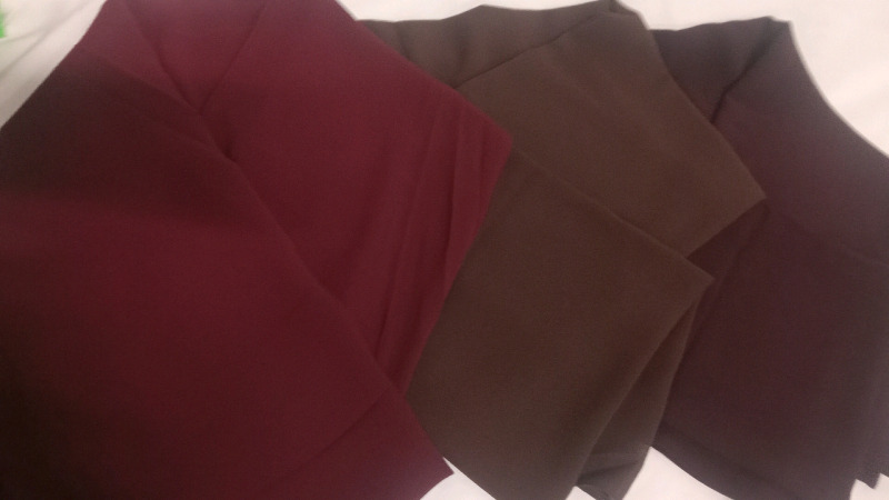 New | Women's Scarves | Comes in Brown, Red Brown, and Burgundy | Great for Fabric and DIY Projects | Measures 64 x 26" Each