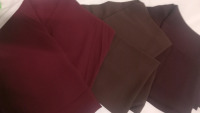 New | Women's Scarves | Comes in Brown, Red Brown, and Burgundy | Great for Fabric and DIY Projects | Measures 64 x 26" Each