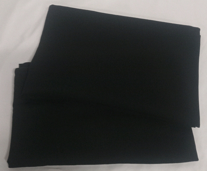 New | Women's Scarves in the Colour Black | Perfect for Fabric and DIY Projects | Both Measure 68 x 26"