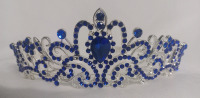 New | Siver and Royal Blue Costume Tiara