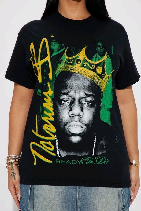New Women's size Medium Crowned Notorious BIG Graphic Tee by Fashion Nova Retails for $37