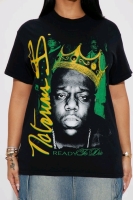 New Women's size Medium Crowned Notorious BIG Graphic Tee by Fashion Nova Retails for $37