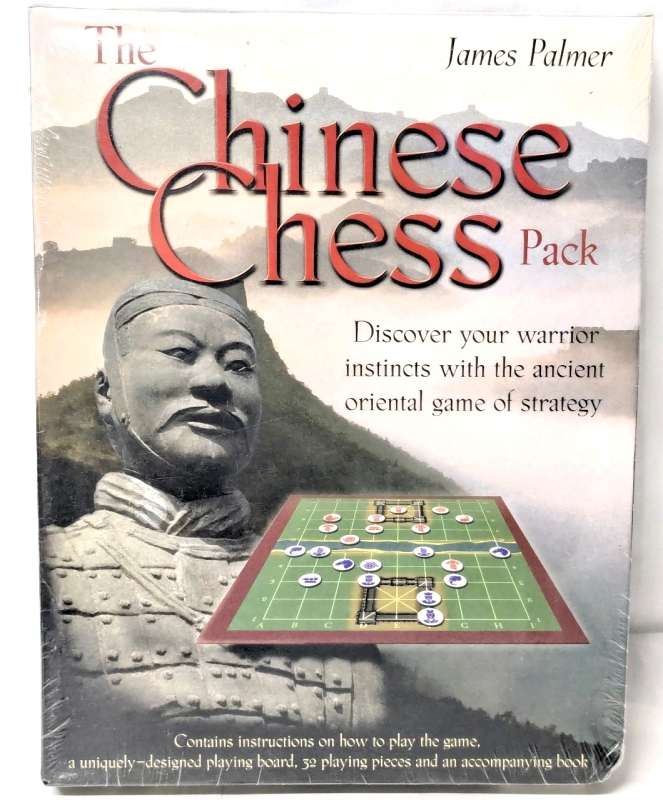 New THE CHINESE CHESS PACK with Board, 32 Playing Pieces & Book by James Palmer