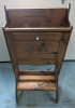 Vintage Pine Secretary Desk Hutch