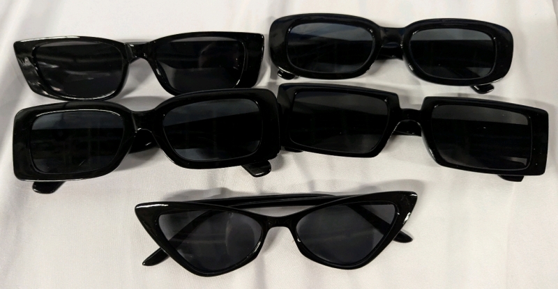 5 New Pairs of Non Prescription Sunglasses.