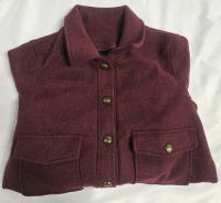 New | OGL Womens Size: Large Cropped Button Jacket W/ 2 Front Pockets
