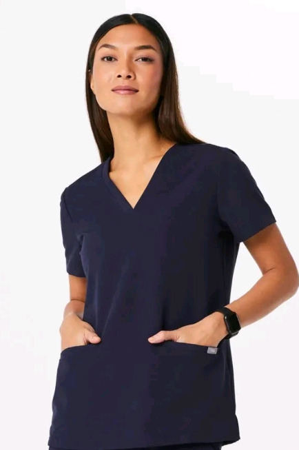New | Casma Three-Pocket Scrub Top Womens Size:S | * Retails $58 *