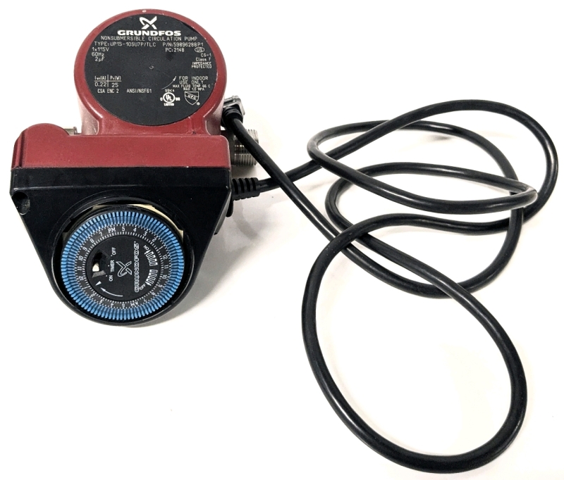 GROUNDFOS Nonsubmersible Circulation Pump for Indoor Use Only UP15-10SI7P/5LC