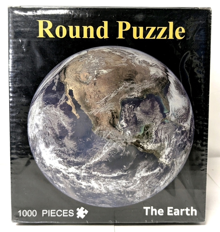 New Round 1000-Piece Puzzle : The Earth &bull; 26.5" Inch