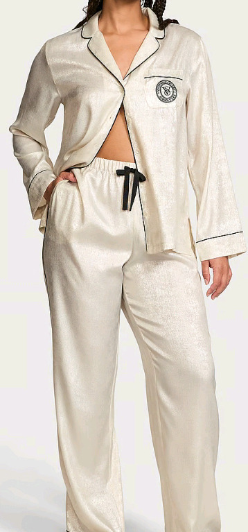 New | Women's Size Small | Victoria's Secret Satin Long Pajama Set