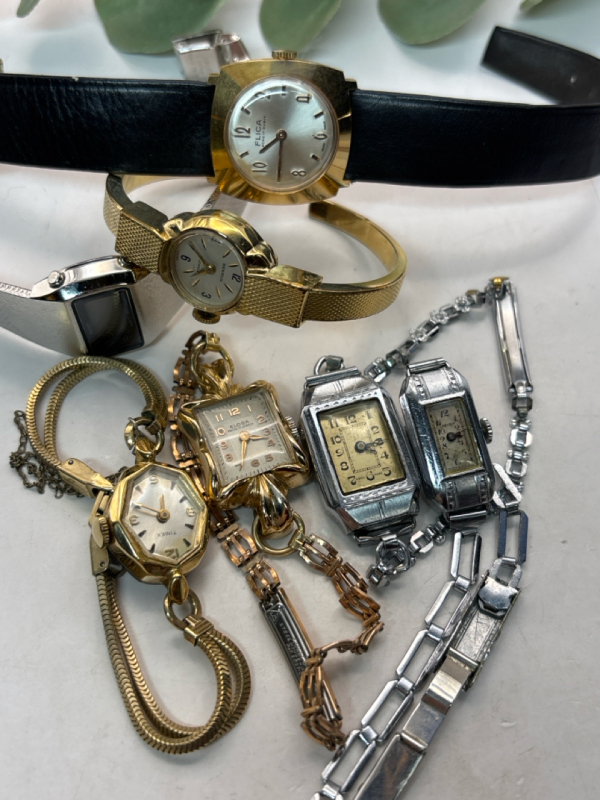 7 Vintage Watches Various Designers Untested