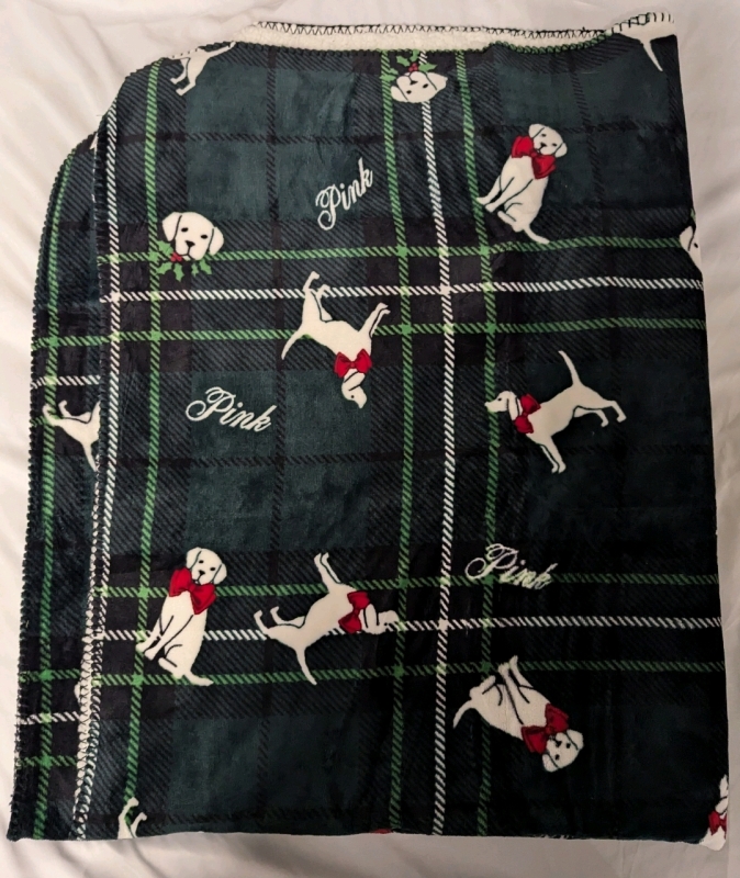 New Victoria's Secret Fuzzy Throw Blanket. 50"by 60"