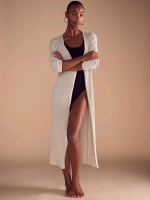 New Women's Medium Victoria's Secret Luxe Cr&egrave;me Knit Cardigan Dress