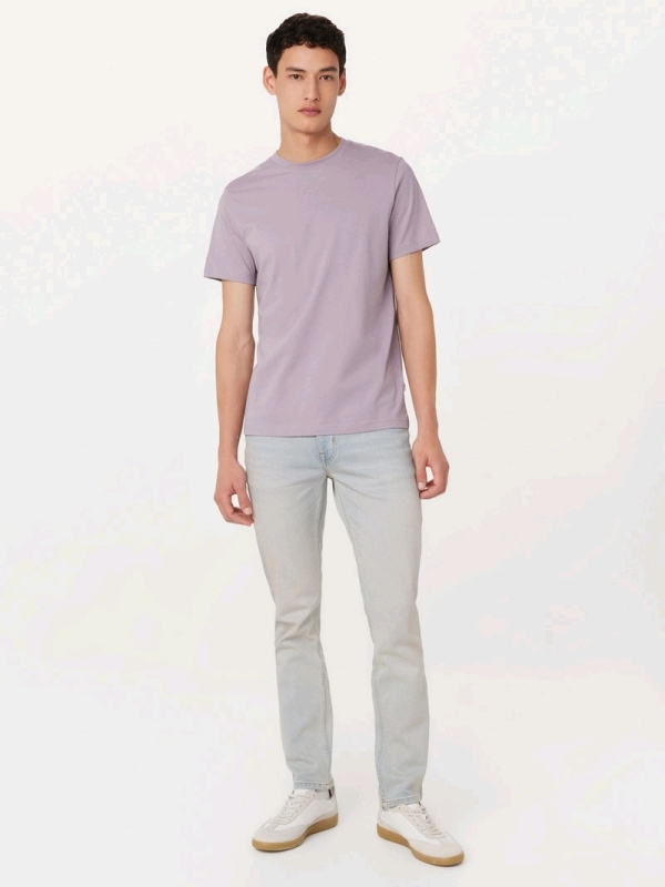 New Men's Medium Frank and Oak - The Essential Slim T-Shirt in Lilac Grey. Retails for $49.50.