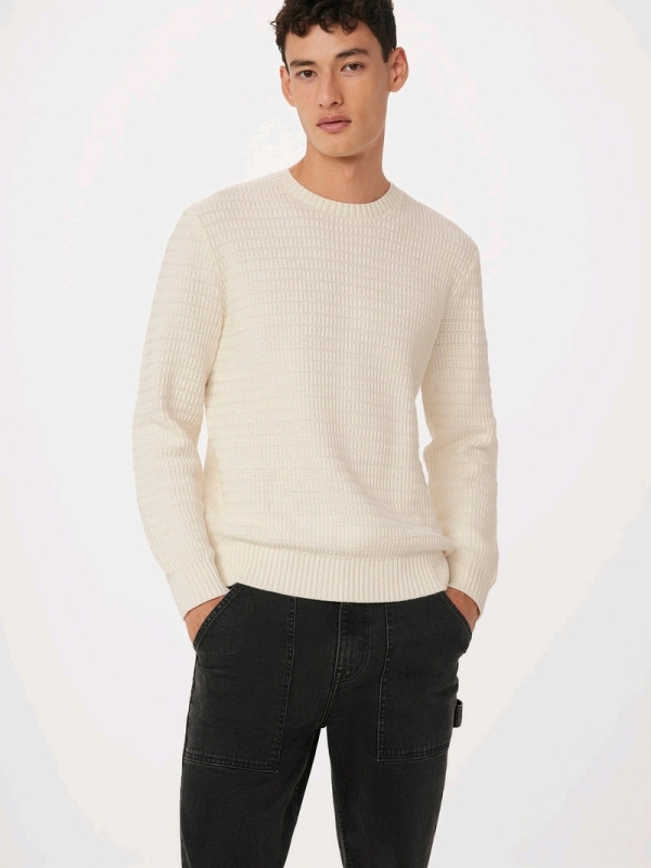 New Men's Medium Frank and Oats The Ribbed Crewneck Sweater. Retails for $129.