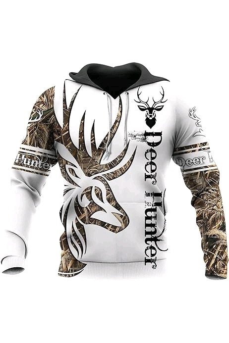 New Men's Large Deer Hunter Hoodie.