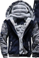 New Men's size XL Full Zip Hoodie Camo Sleeves Super Cozy