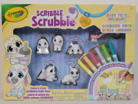 New - Crayola Scribble Scrubbie Color & Clean Adorable Baby Pets