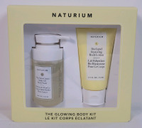 New - Naturium : The Glowing Body Kit . Body Wash & Body Lotion