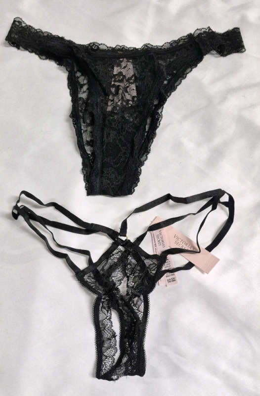 [Adults Only] 2 New Size Small Victoria's Secret Women's Panties (One Pair Crotchless)
