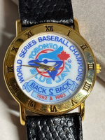 Collectible Vintage Toronto Blue Jays 1992-1993 Champions Quartz Watch Gold Tone RARE!