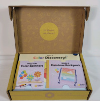 New - KiwiCo Sprout Flower Spinners & Rainbow Backpack Arts & Crafts Set .