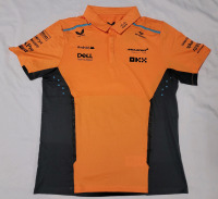 New - Size Large 2024 McLaren F1 Racing Team Polo Shirt , Orange / Black