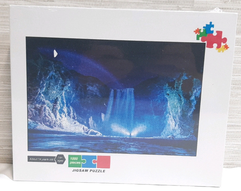 New Icy Waterfall 1,000 Piece Jigsaw Puzzle