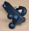 New - Tri-Ball Trailer Hitch Mount with Hook , Fits 2" Receiver . 1 7/8" , 2" & 2 5/16" Tow Balls . - 3