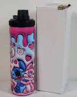New - Stitch & Angel 20oz. Water Bottle