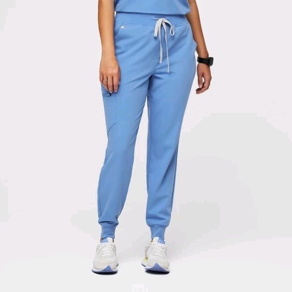 New Size Medium Reg FIGS Women's High Waisted Zamora Scrub Pants Retails for $68 - Blue