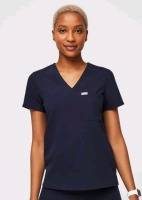 New | Catarina One-Pocket Scrub Top Womens Size: Small - Colour Navy Blue * Retails $58 *