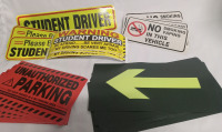 New | 30+ Vehicle Stickers/Magnets | 6 Different Variants | Largest Item Measures 6 x 12"