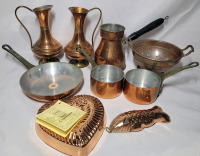 Kitchen Copperware , 9 Pieces