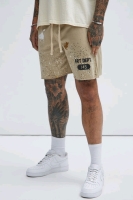 New Size Medium REASON BRAND Art Dept. Sweatshorts &bull; Khaki by FASHION NOVA