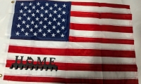 New American Flag & Home Key Ring Holder. 24" by 37.5"