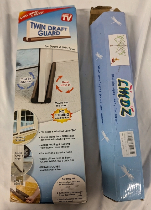 New Window/Door Draft Guard (Fits doors/Windows up to 36") and Knitting Umbrella.