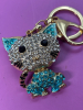 Betsey Johnson Rhinestone Panda Pendant Necklace Black Enameled Rhinestone Cat Accessory - 4